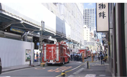 日本橋 作業員転落事故